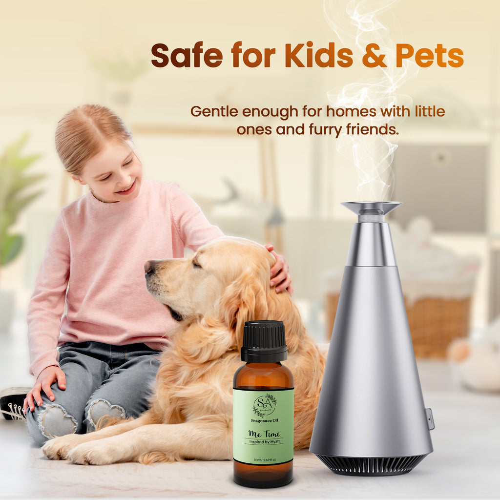 Scent Aura IV Me Time Fragrance Oil Inspired by Hyatt Hotel Scent Essential Oil for Diffusers (1.69 fl oz, Notes:Sweet Orange, Black Tea,Vanilla, Lily)