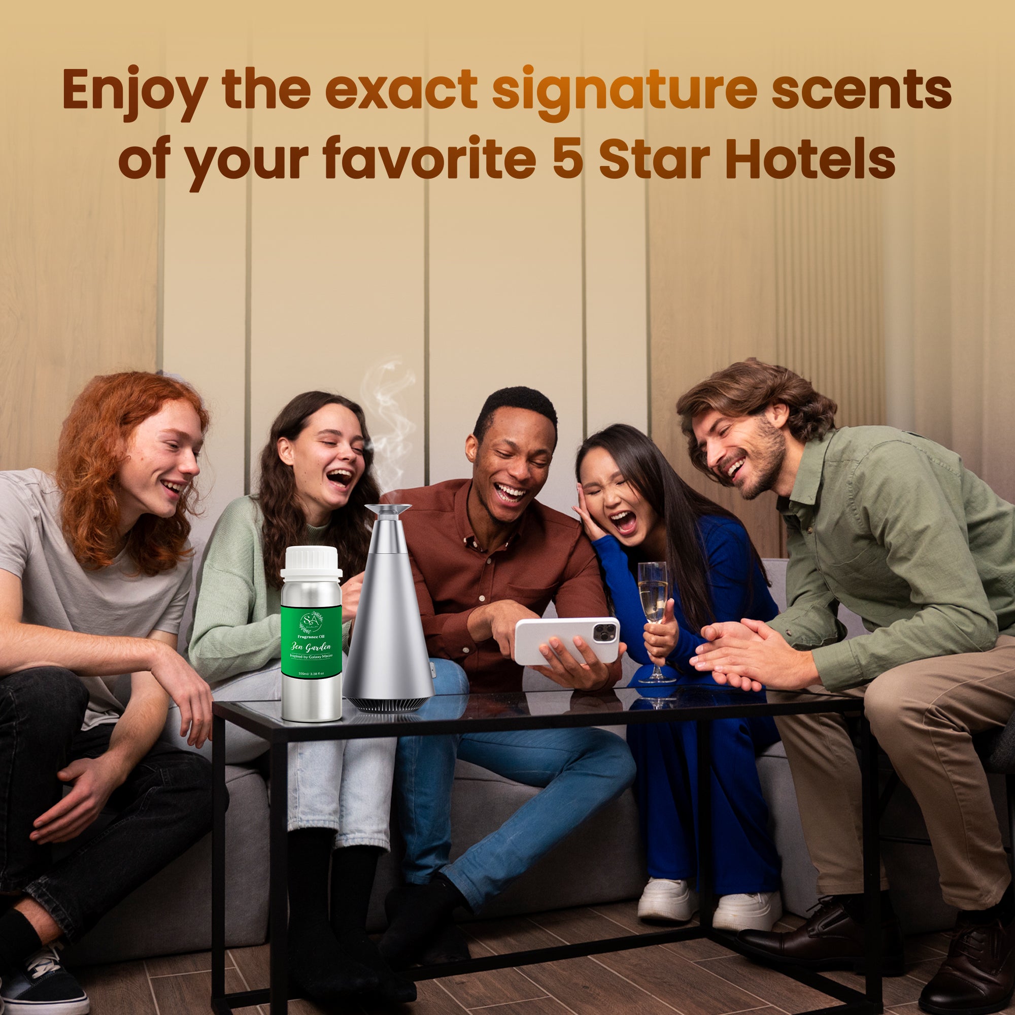 Scent Aura IV Zen Garden Fragrance Oil Inspired by The Galaxy Macau Hotel Scent for All Diffusers Safe for Family & Pets