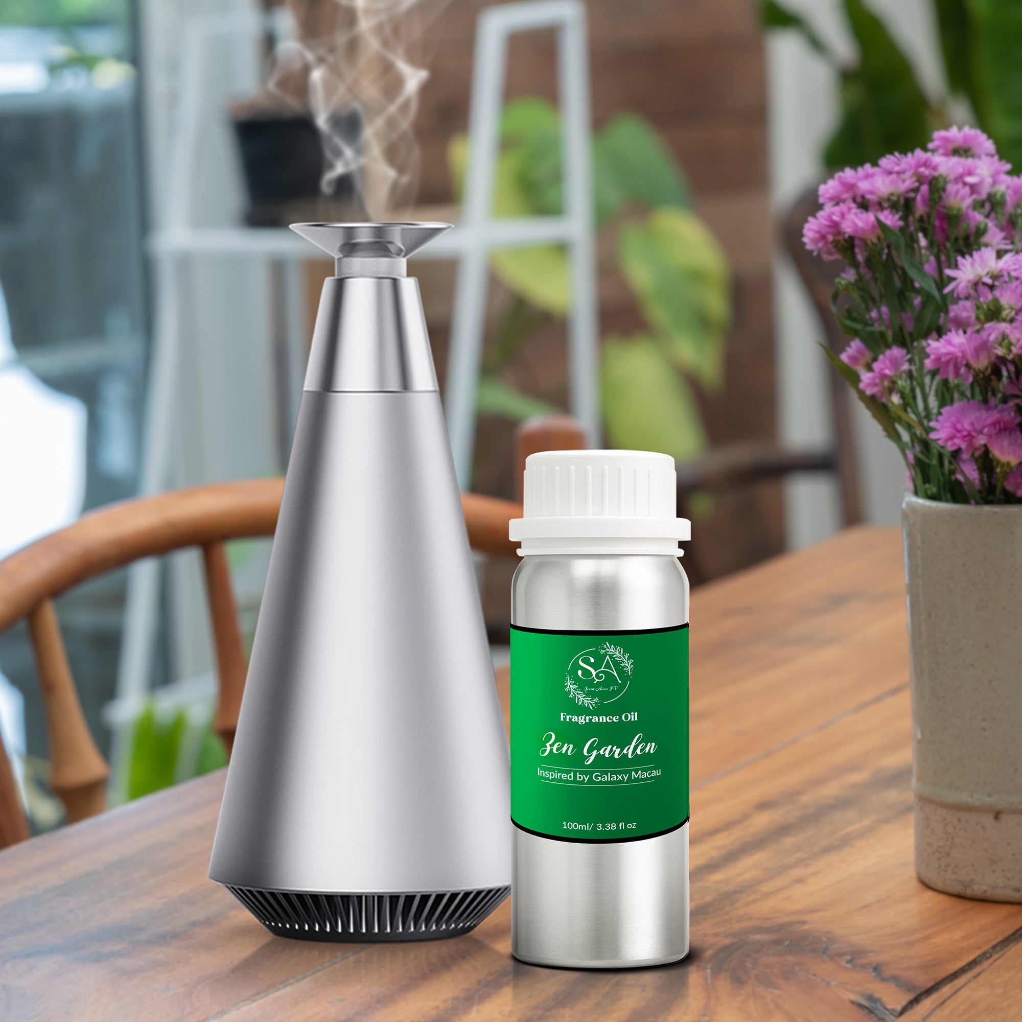 Scent Aura IV Zen Garden Fragrance Oil Inspired by The Galaxy Macau Hotel Scent for All Diffusers Safe for Family & Pets