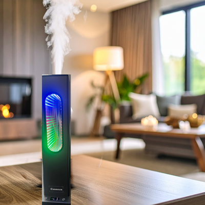 Essence Smart waterless essential oil Diffuser. With LED light and Bluetooth/App enabled