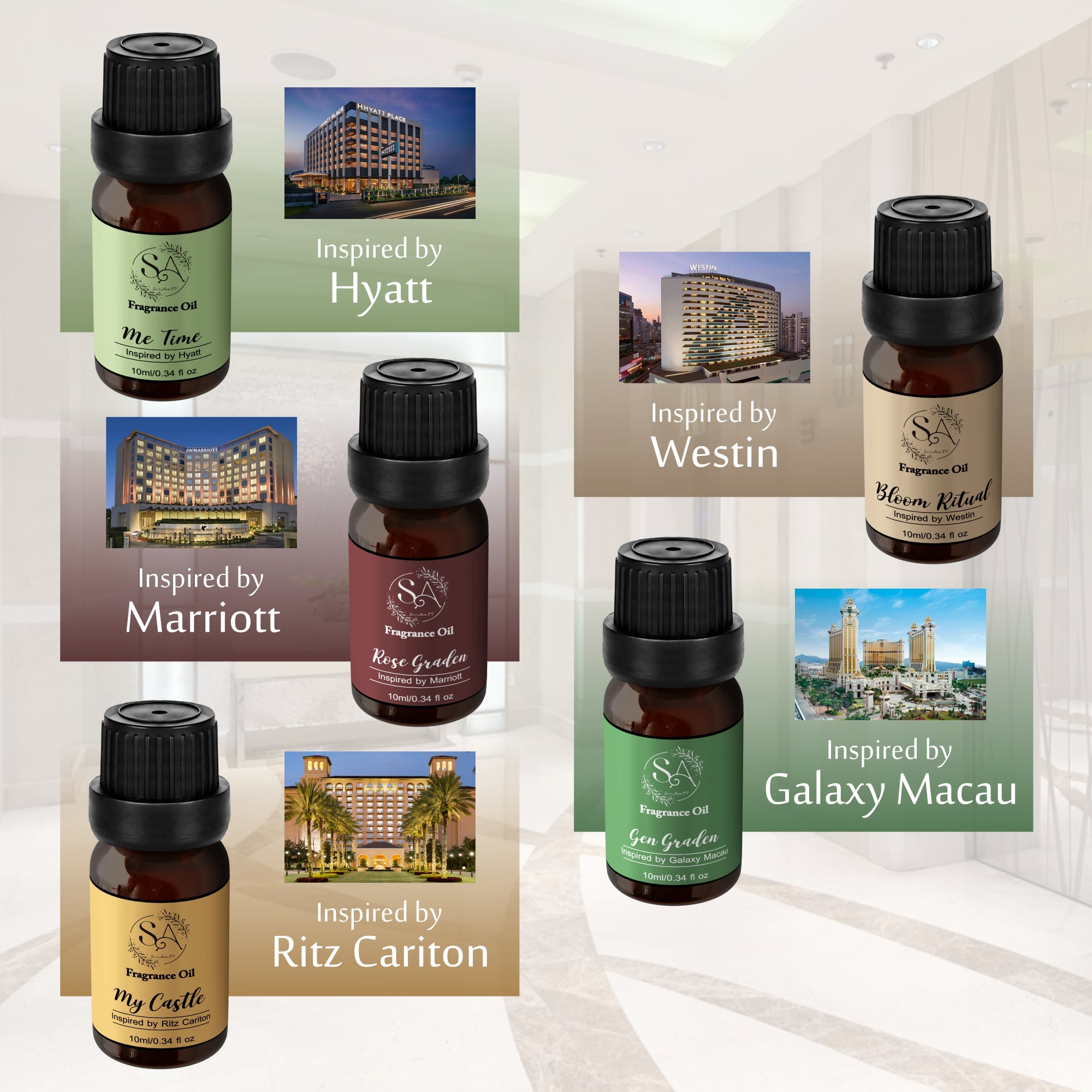 Set of 5 Hotel Secret Scents in One Collection