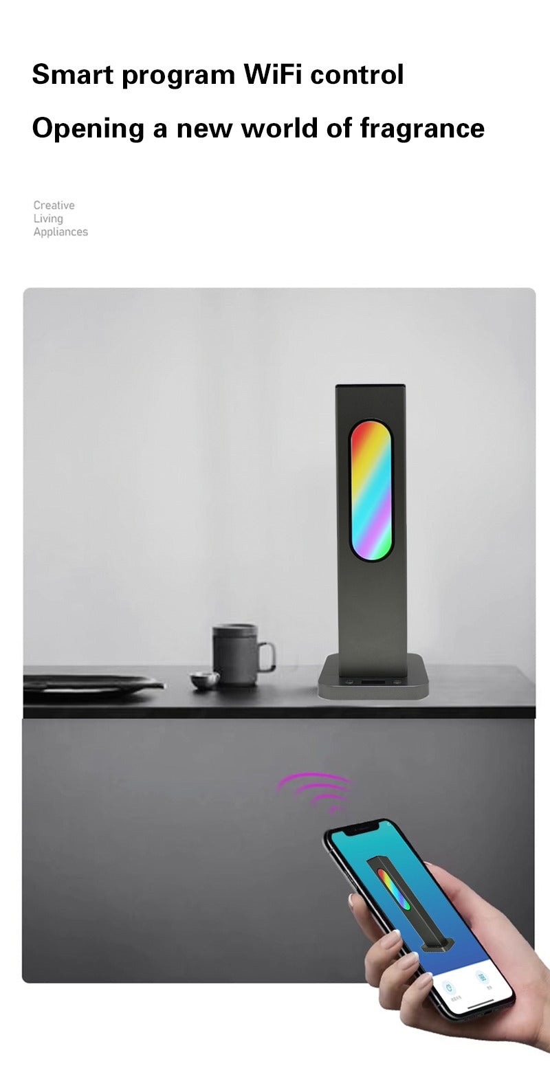 Essence Smart waterless essential oil Diffuser. With LED light and Bluetooth/App enabled